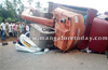 Padubidri : One killed as JCB on tipper falls over car near Yermal,Padubidri